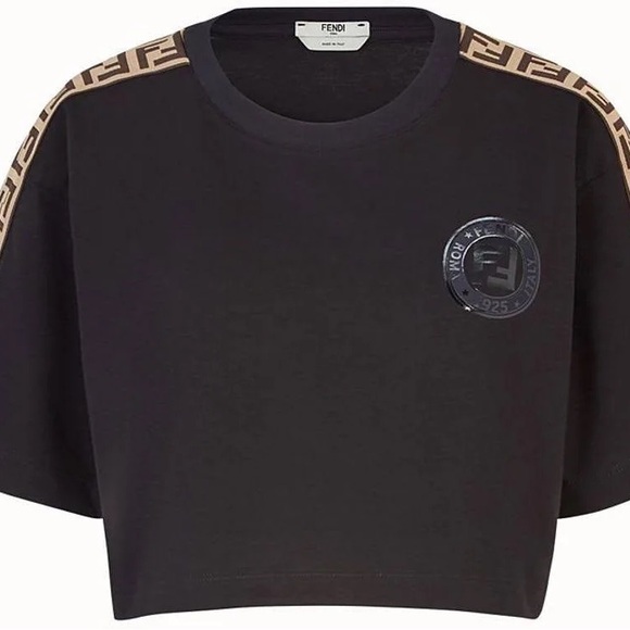 Fendi Fendirama Cropped T-Shirt